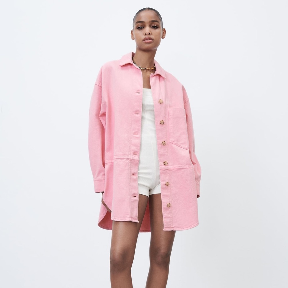 zara oversized shirt